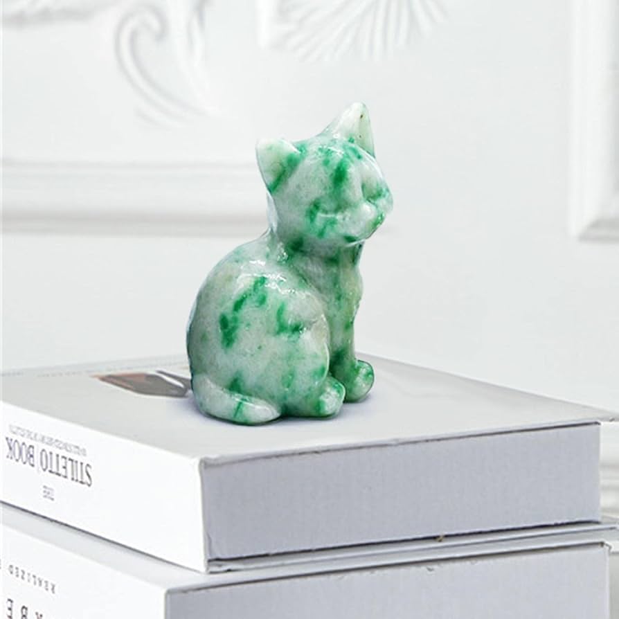 ★水晶　猫ネコねこ置物　手掘り　素敵な逸品 ☆水晶 猫ネコねこ置物 手掘り 素敵な逸品 インテリア小物